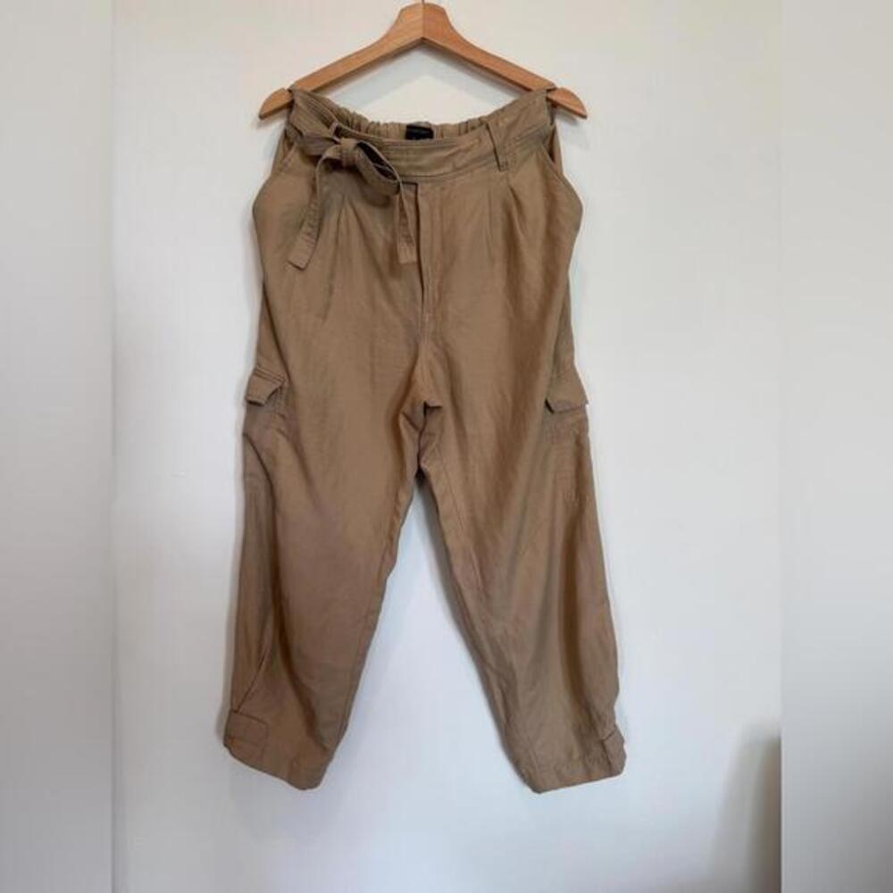 Banana Republic Women's Khaki Paperbag Waist Pants